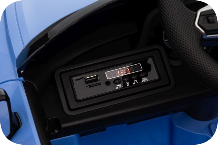 Auto Na Akumulator Audi E-Tron GT Niebieskie Panel Muzyczny